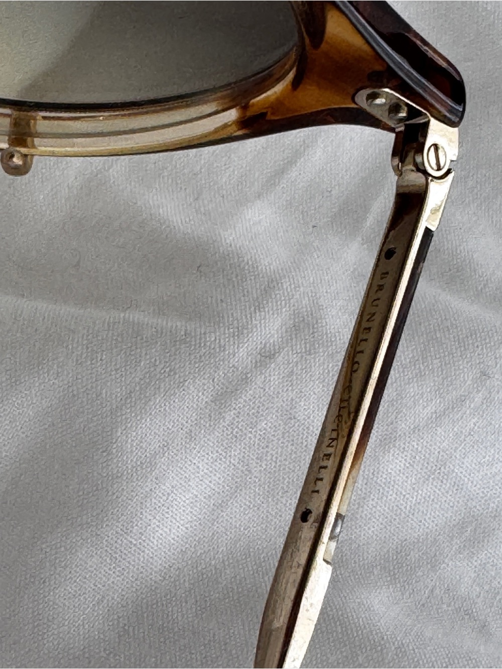 Oliver Peoples // Brunello Cucinelli Round Tortoiseshell Sunglasses - Picture 11 of 12